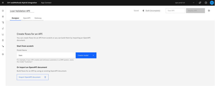 create a flow for an API